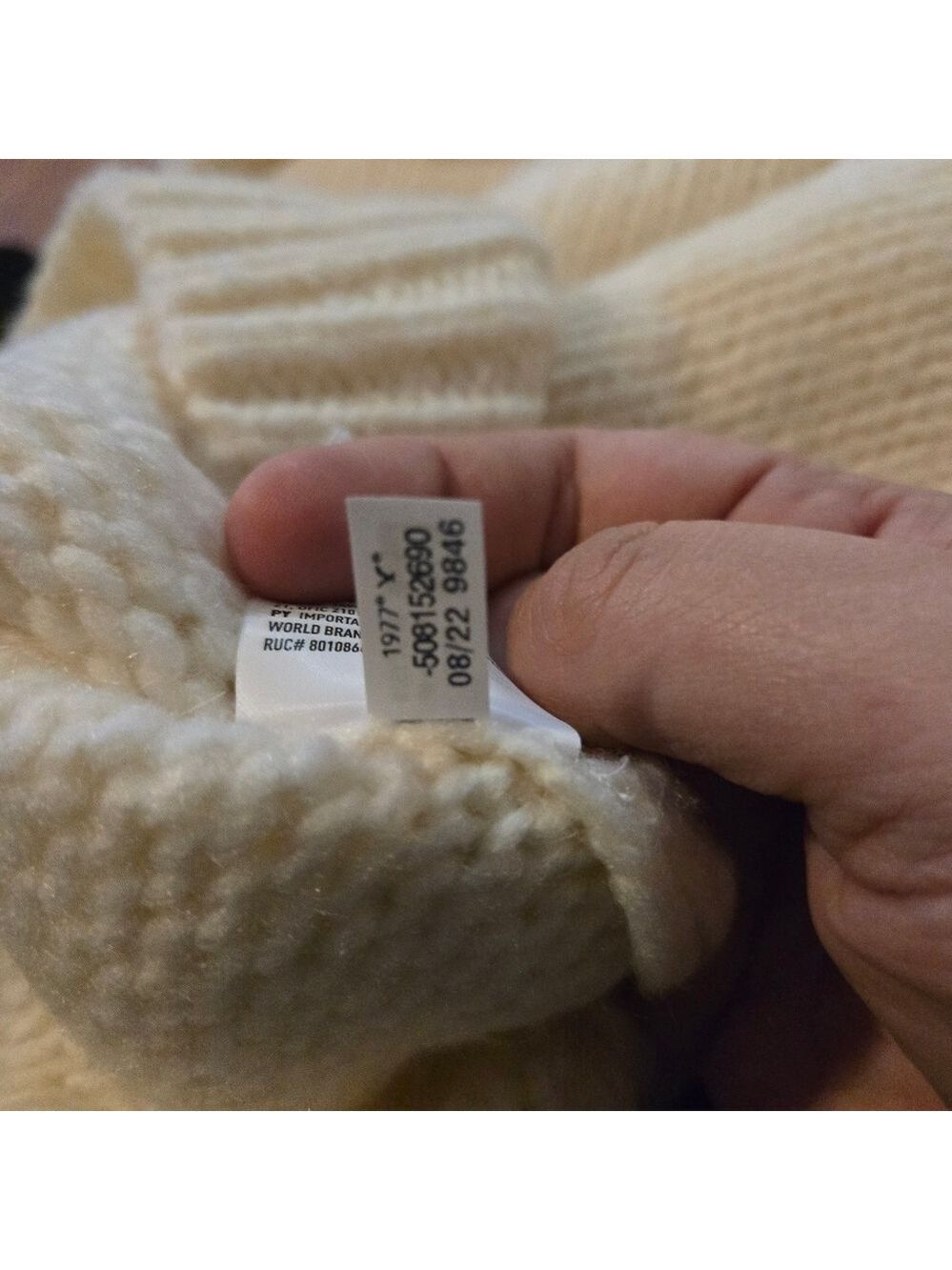 American Eagle Cream Oversized Turtleneck Sweater Small Cozy - Picture 8 of 12
